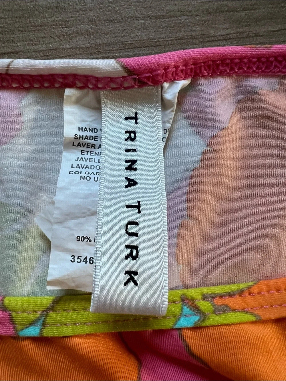 Trina Turk Playa de Flor Tunic Swim Cover Up Floral Multi Color M $152